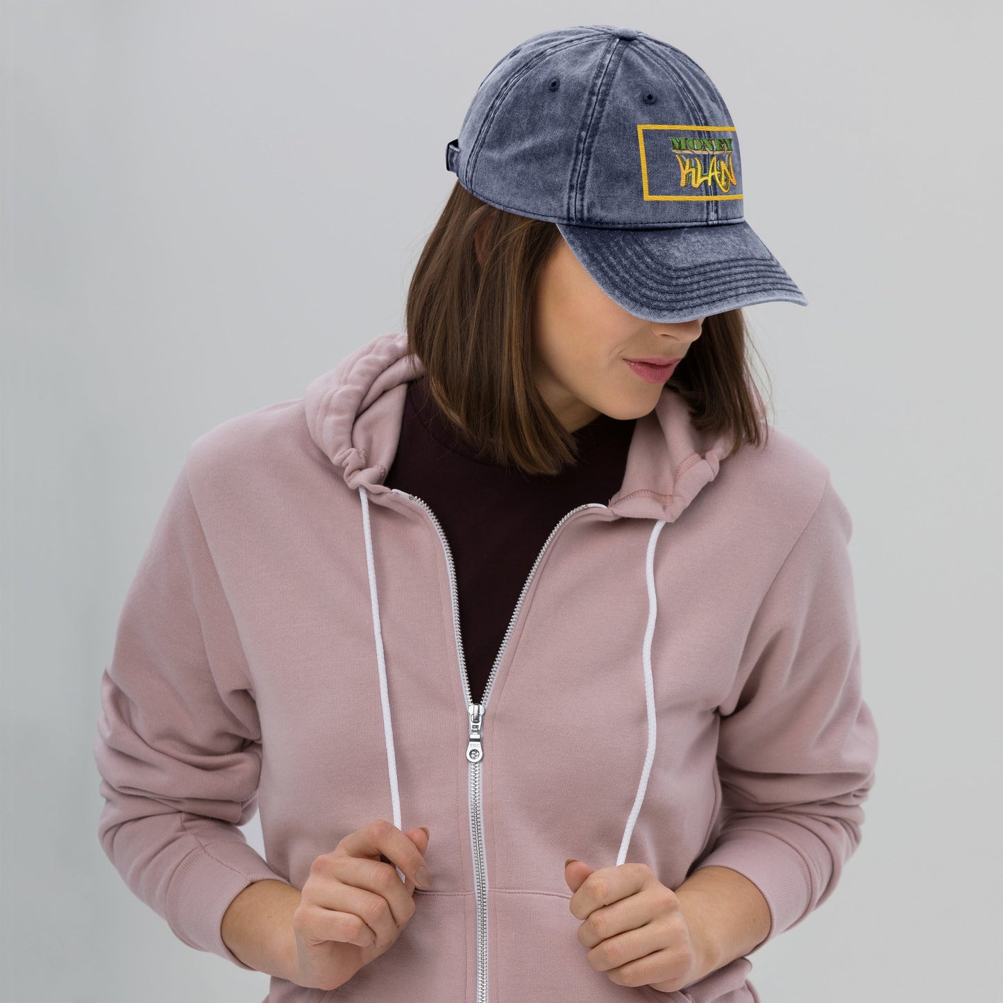 Money Klan Vintage Cotton Twill Cap - Street Business Urban Wear