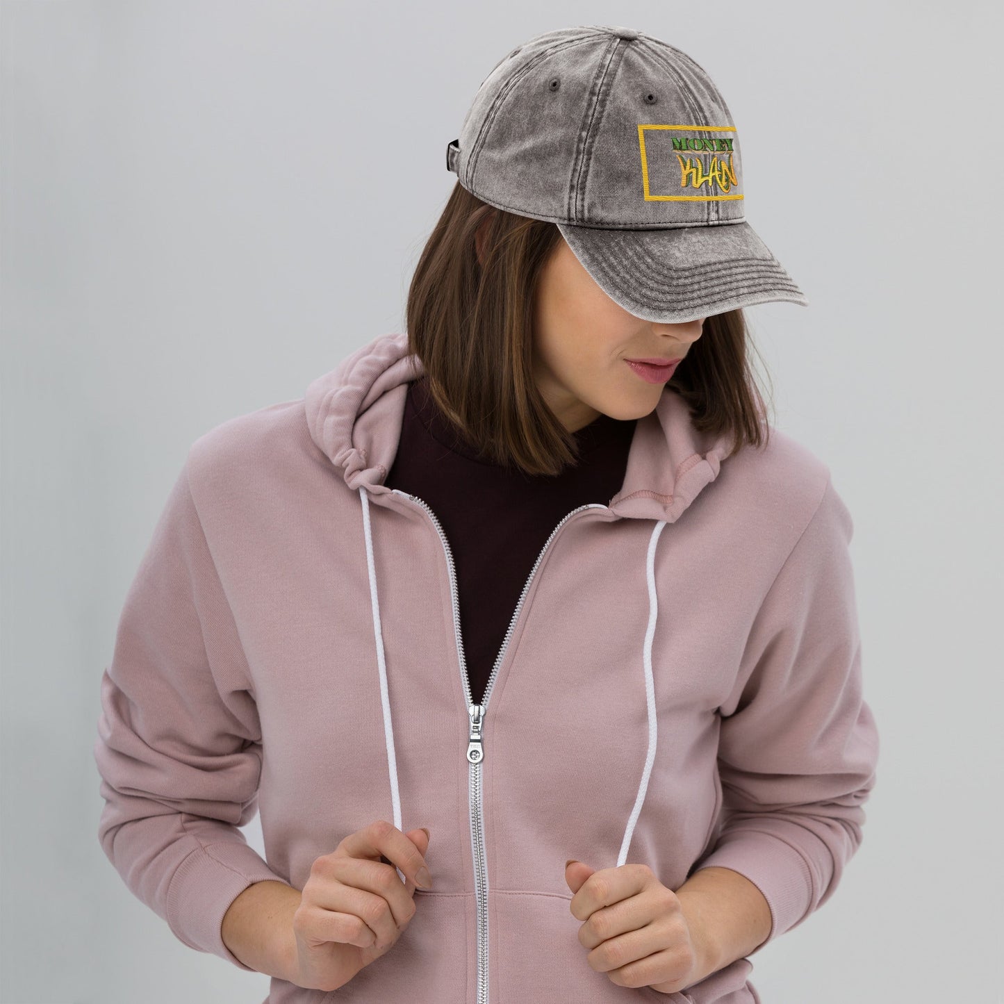 Money Klan Vintage Cotton Twill Cap - Street Business Urban Wear