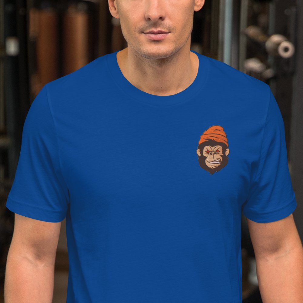 Street Business Angry Gorilla Embroidery Unisex T-shirt - Street Business Urban Wear
