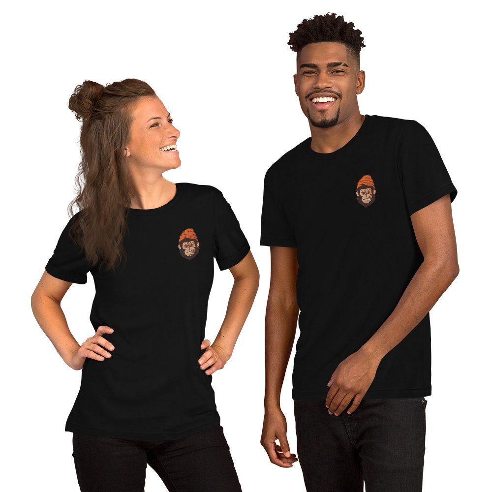 Street Business Angry Gorilla Embroidery Unisex T-shirt - Street Business Urban Wear
