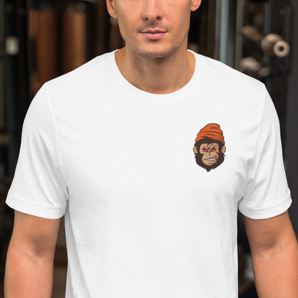 Street Business Angry Gorilla Embroidery Unisex T-shirt - Street Business Urban Wear