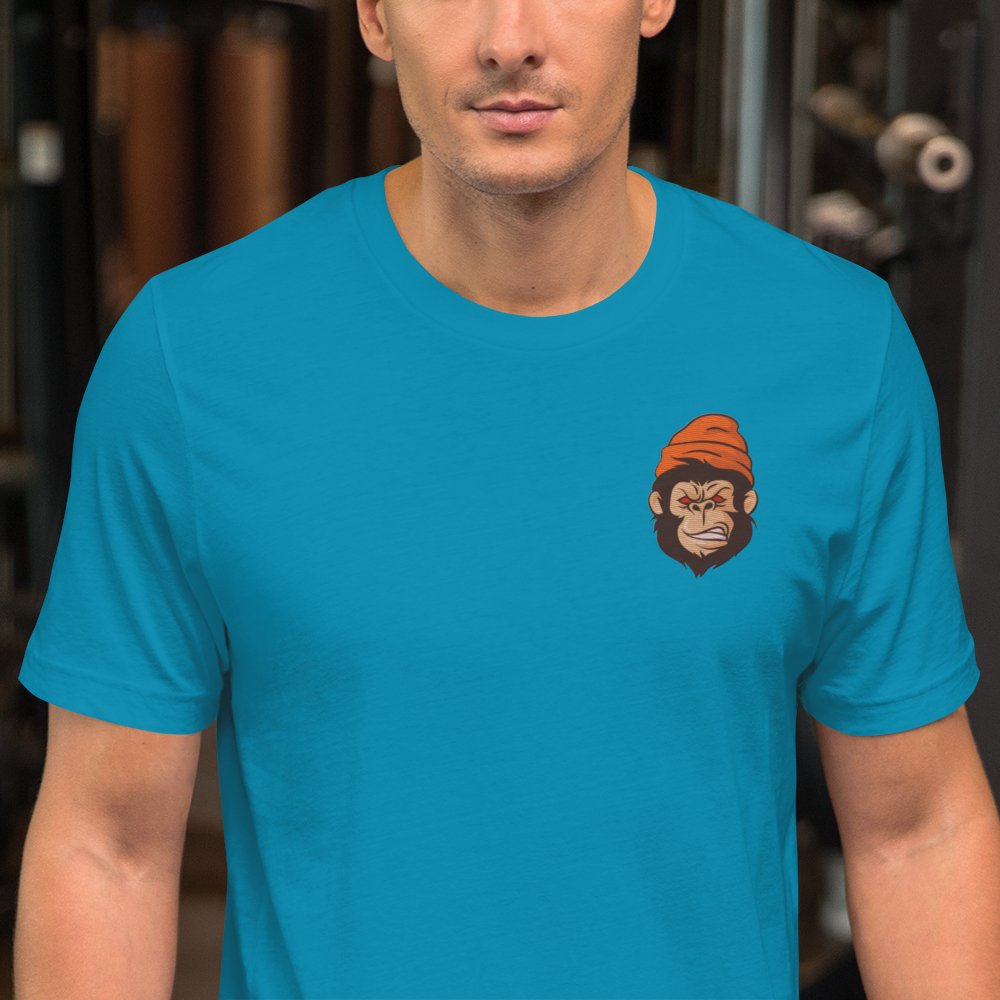 Street Business Angry Gorilla Embroidery Unisex T-shirt - Street Business Urban Wear