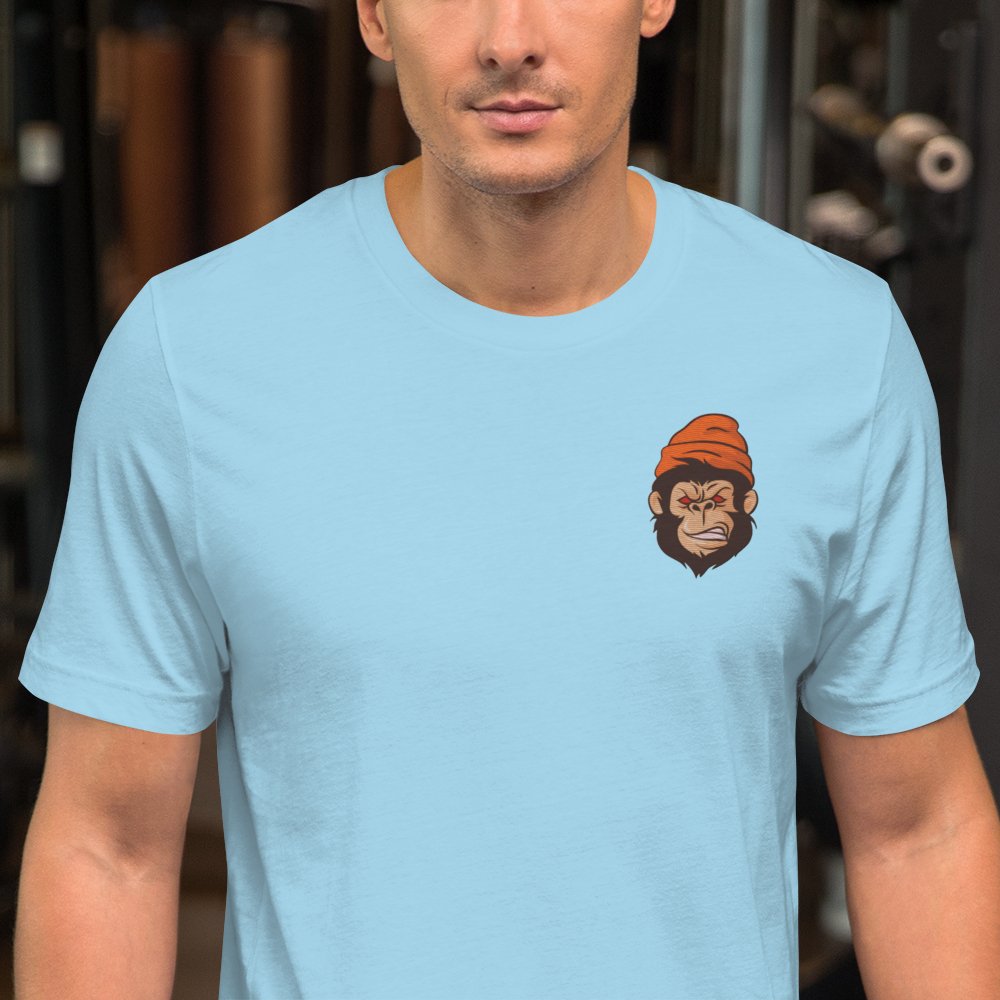 Street Business Angry Gorilla Embroidery Unisex T-shirt - Street Business Urban Wear