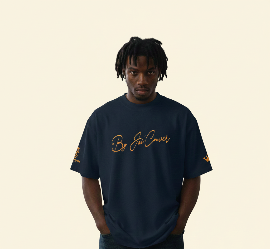 By Jai’Couver – Oversized High-Neck T-Shirt