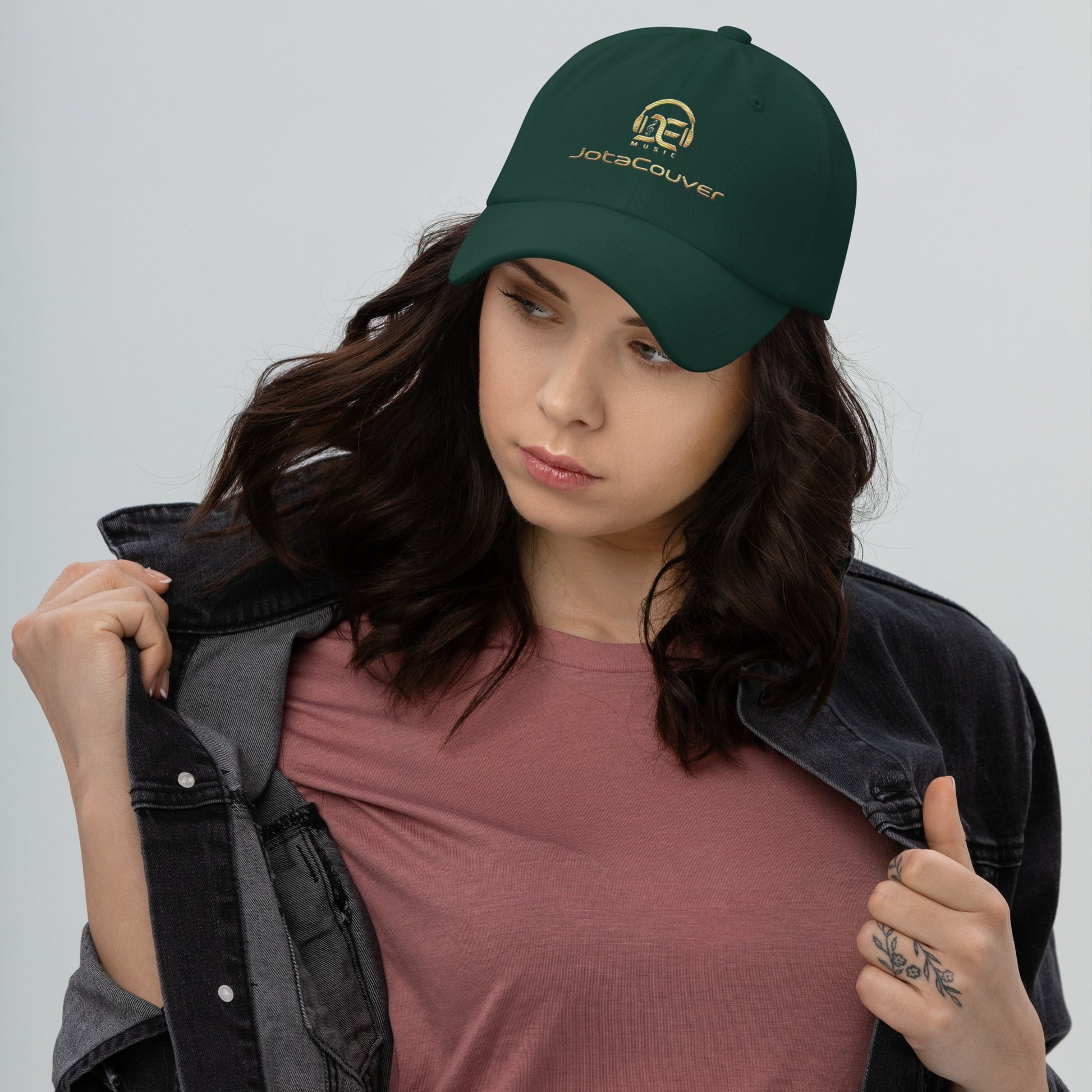 JotaCouver Entertainments Embroidery Logo Fan Hat - Street Business Urban Wear