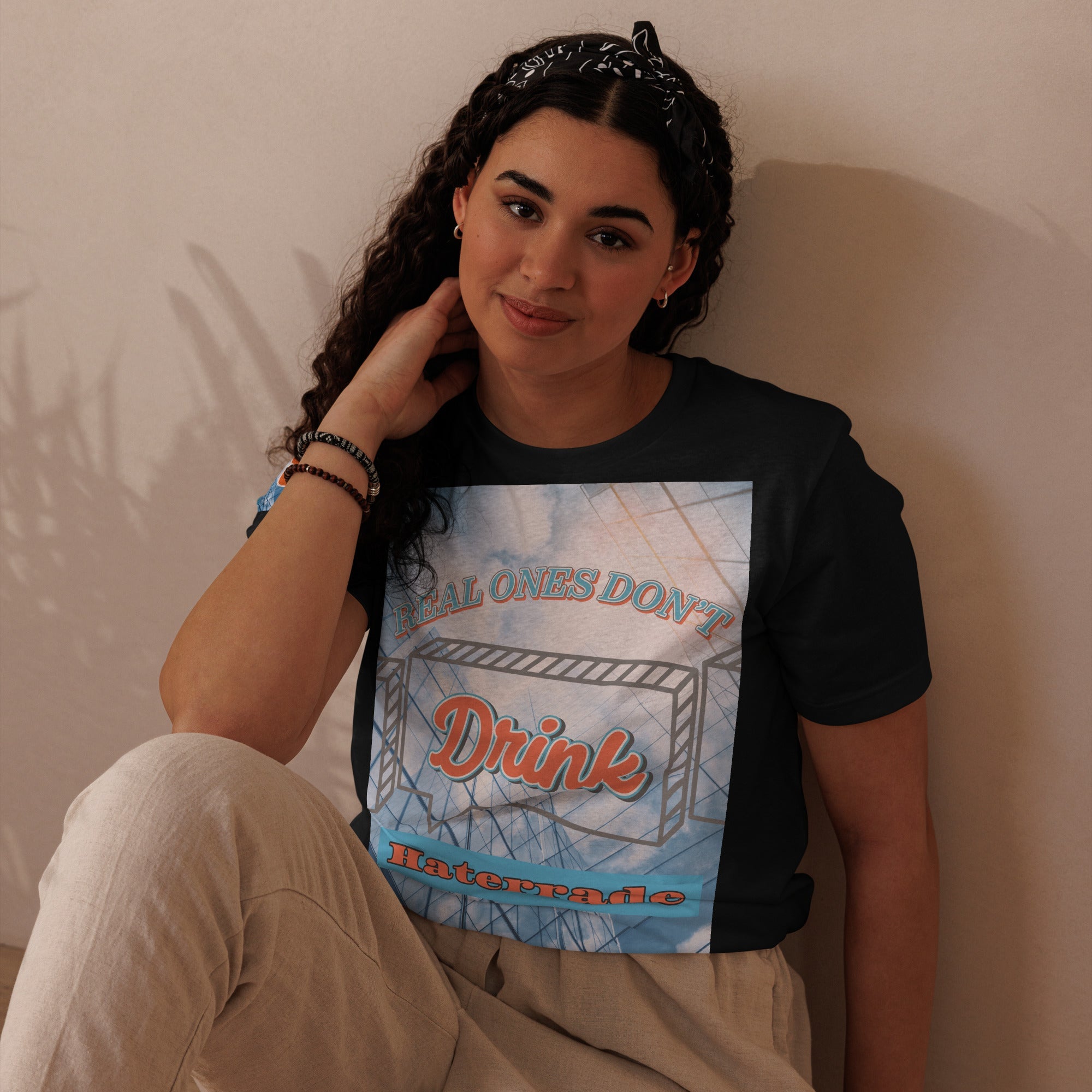 Limited Edition: Unisex Real Ones Don't Drink Haterrade Premium Staple Eco T-shirt - Street Business Urban Wear