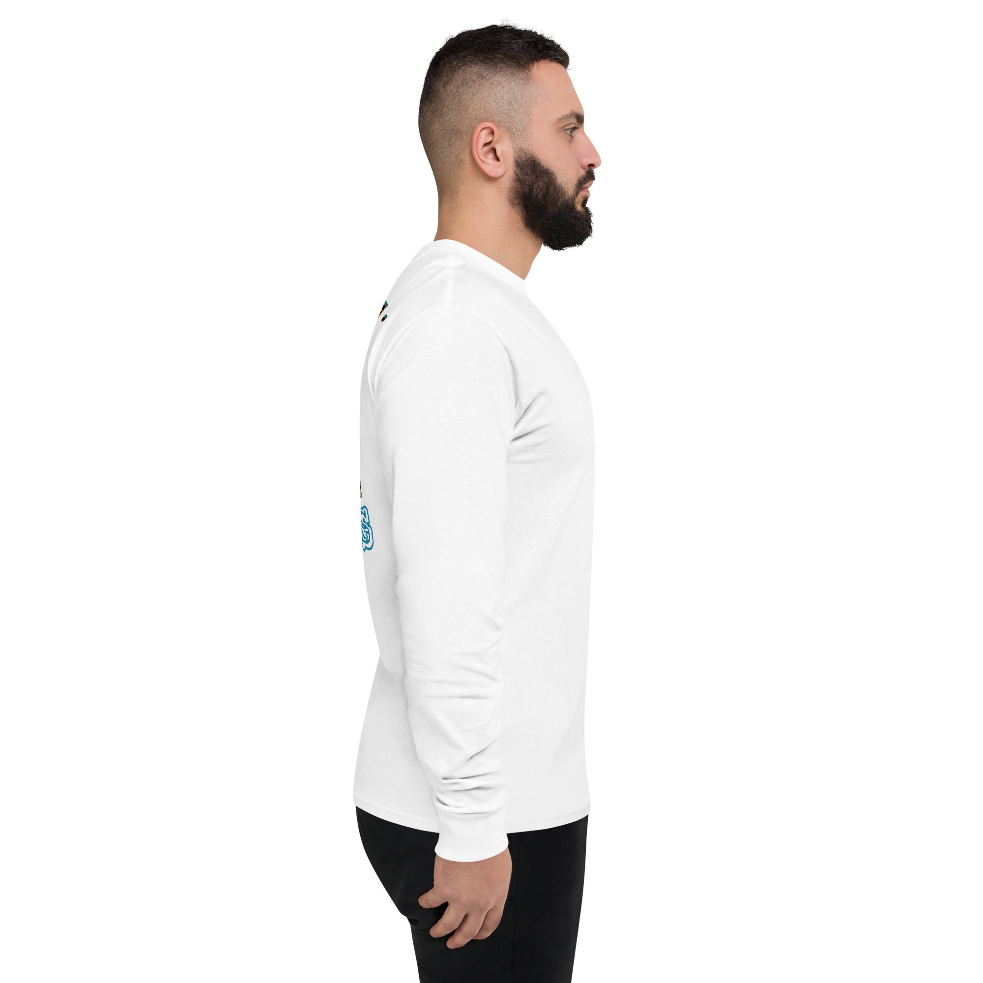 Limited Time Collaboration: Champion and Street Business Angry Gorilla Embroidery Men's Long Sleeve Shirt - Street Business Urban Wear