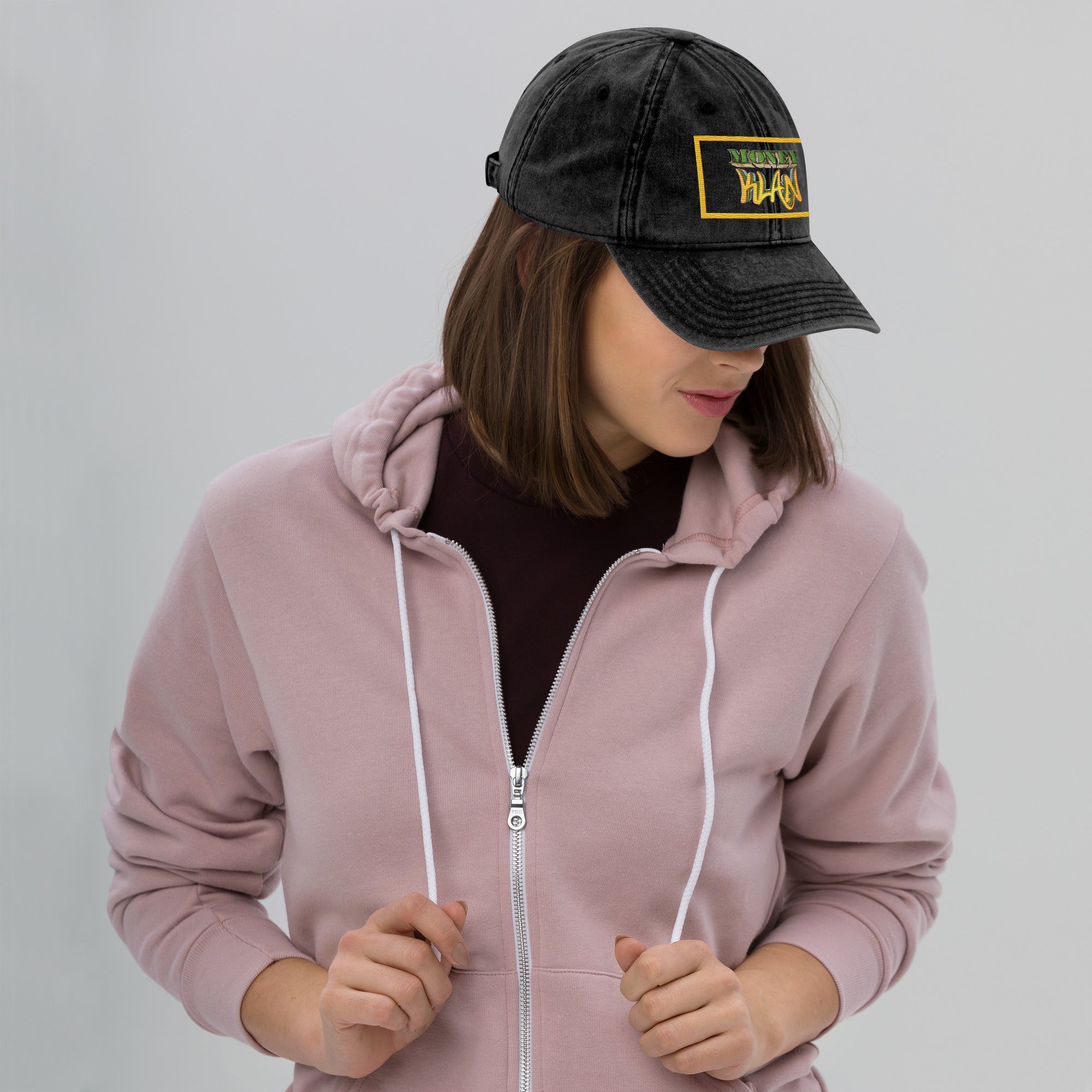 Money Klan Vintage Cotton Twill Cap - Street Business Urban Wear