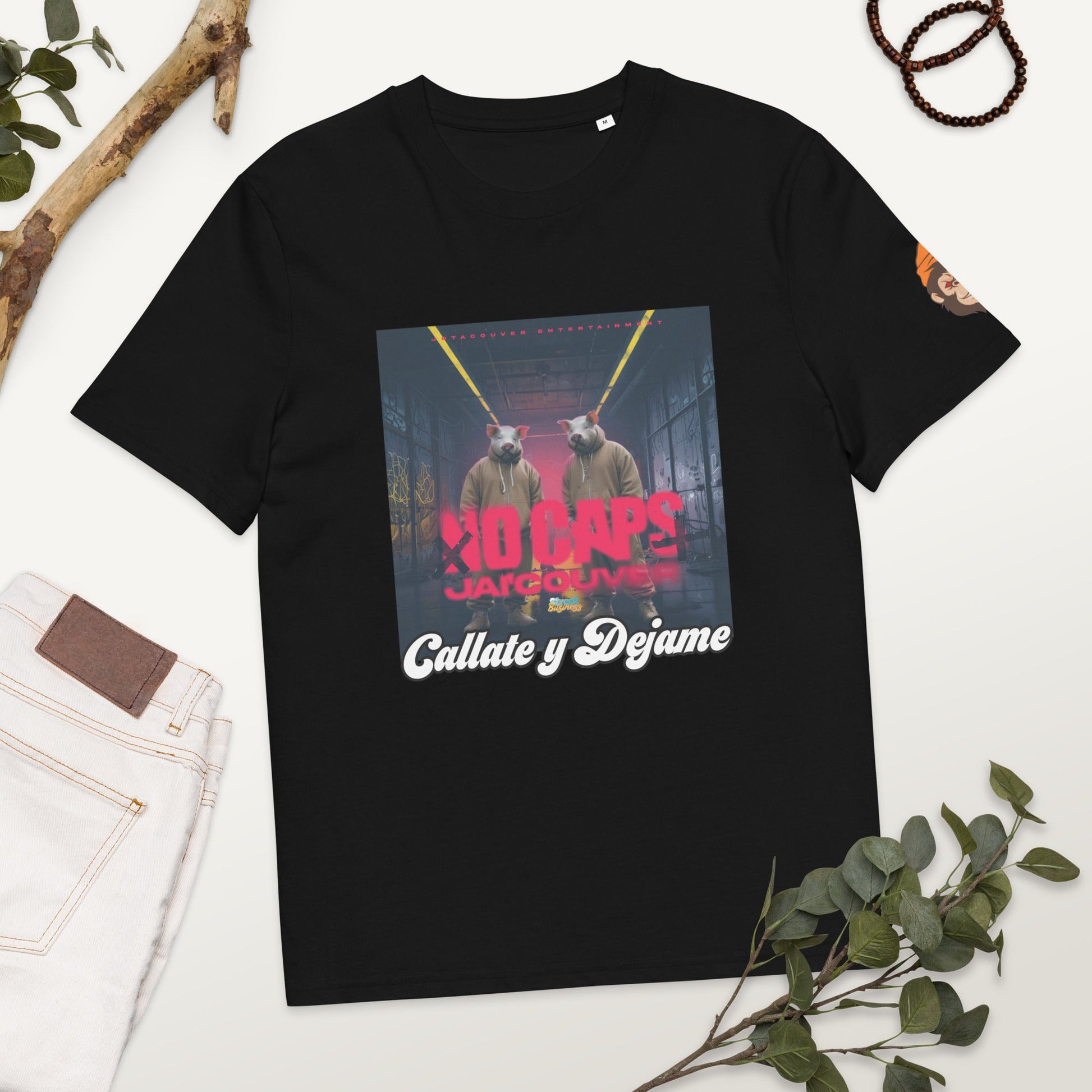 Organic Cotton No Caps t-shirt - Street Business Urban Wear