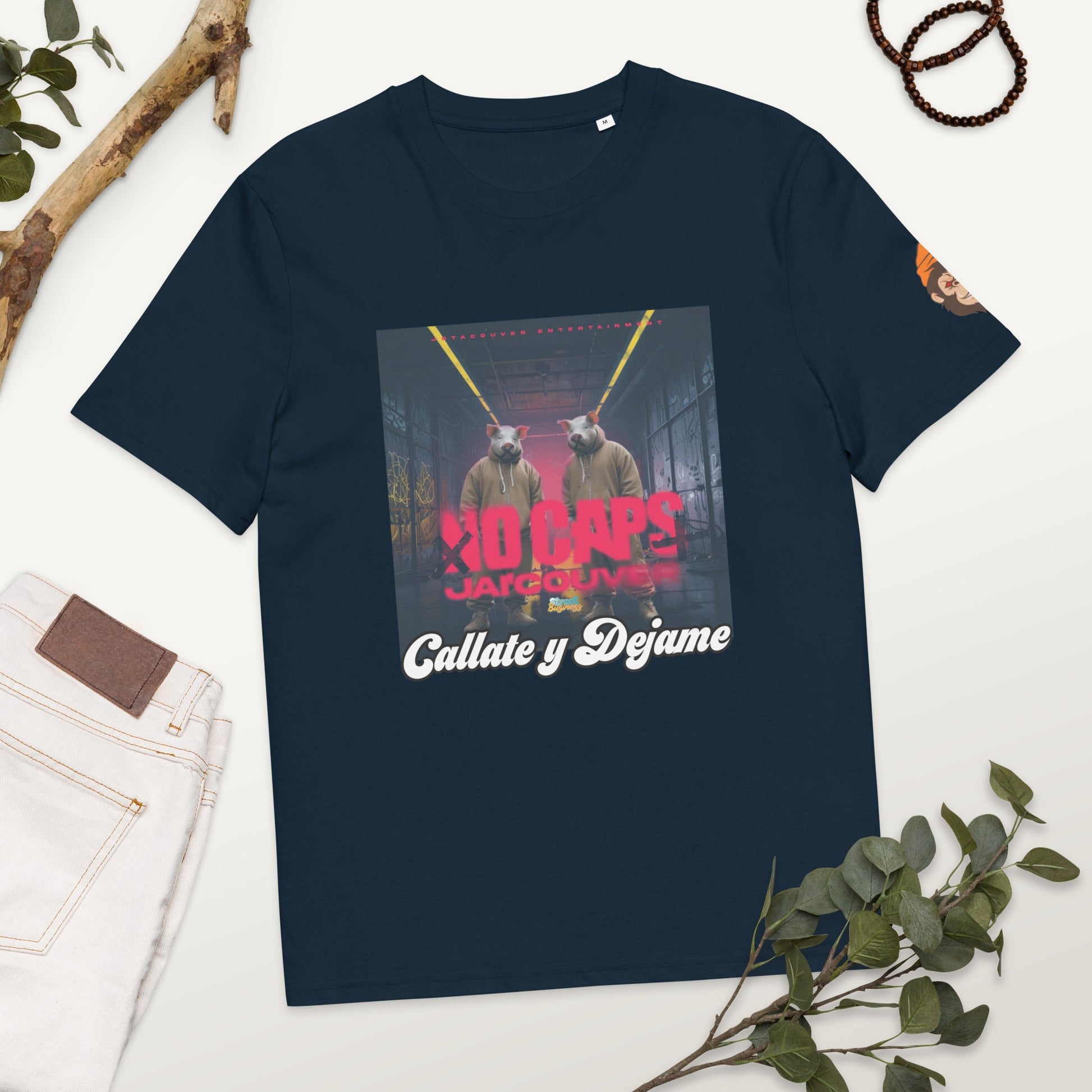 Organic Cotton No Caps t-shirt - Street Business Urban Wear