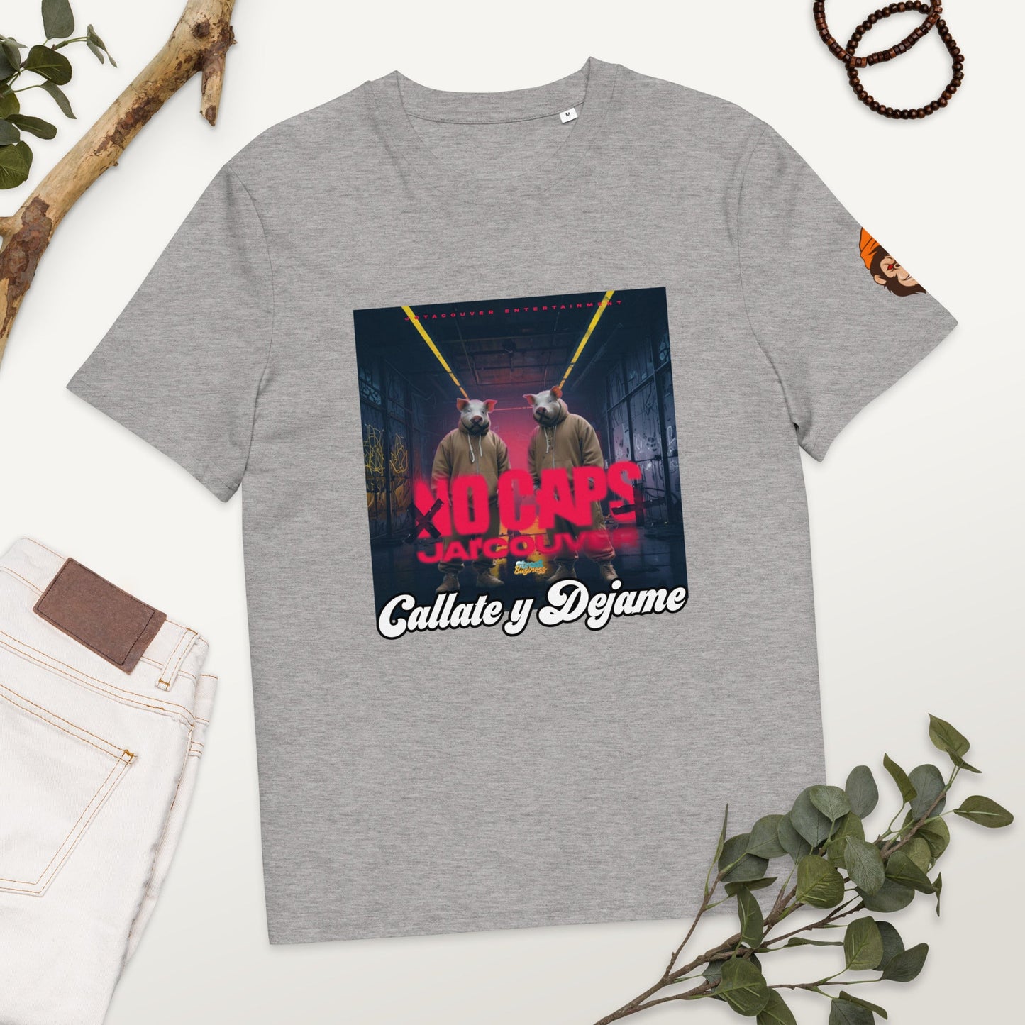 Organic Cotton No Caps t-shirt - Street Business Urban Wear