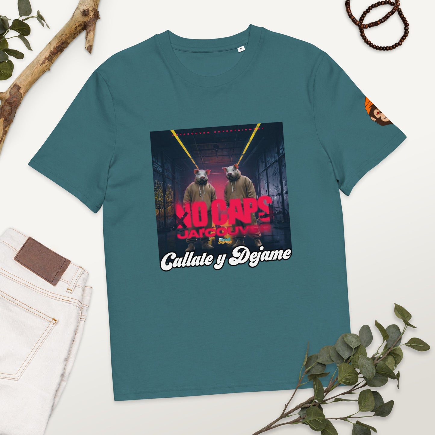 Organic Cotton No Caps t-shirt - Street Business Urban Wear