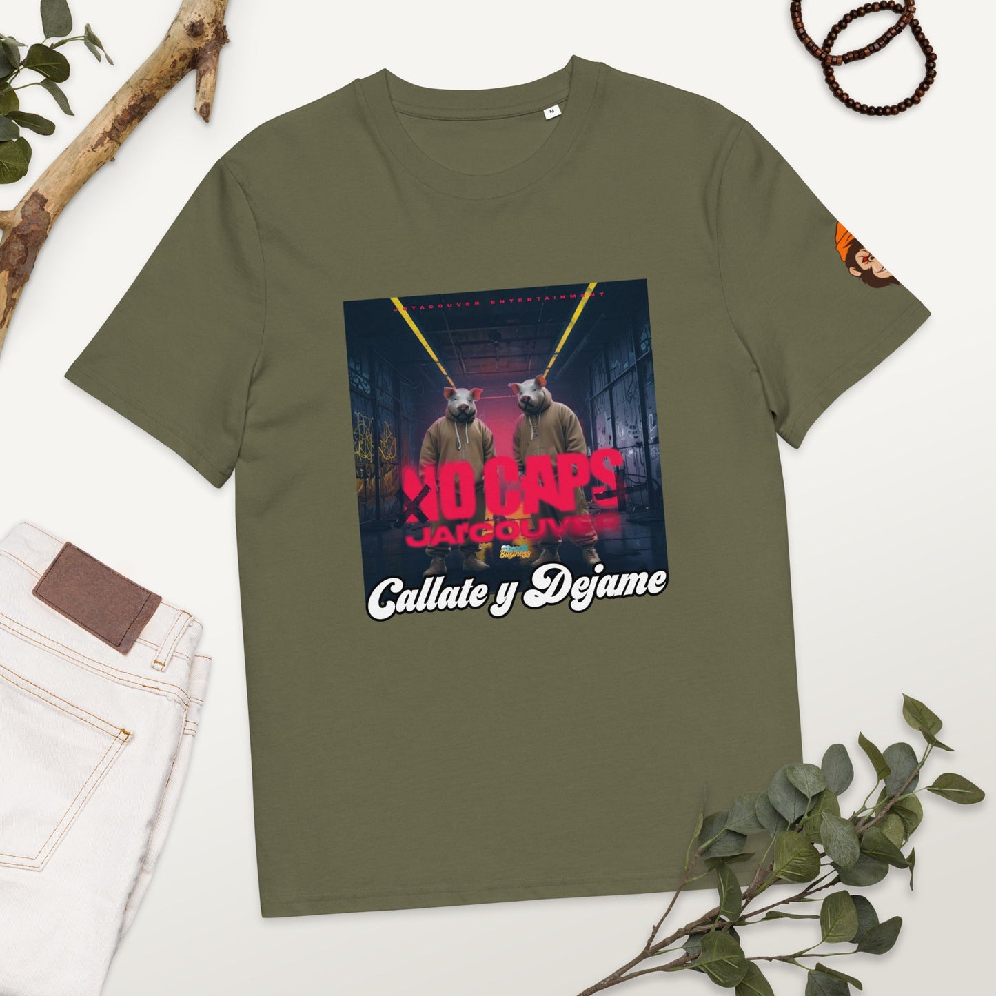 Organic Cotton No Caps t-shirt - Street Business Urban Wear