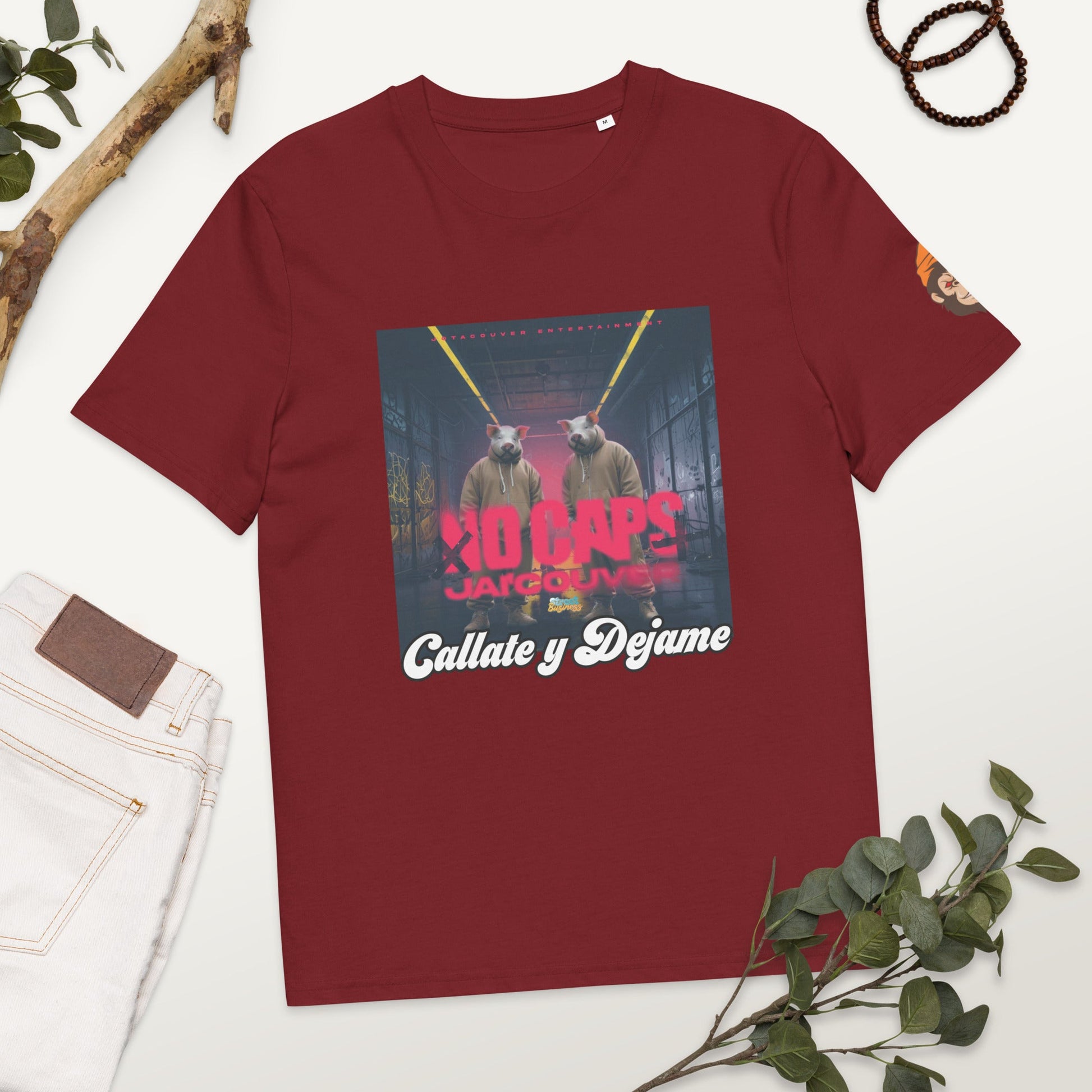 Organic Cotton No Caps t-shirt - Street Business Urban Wear