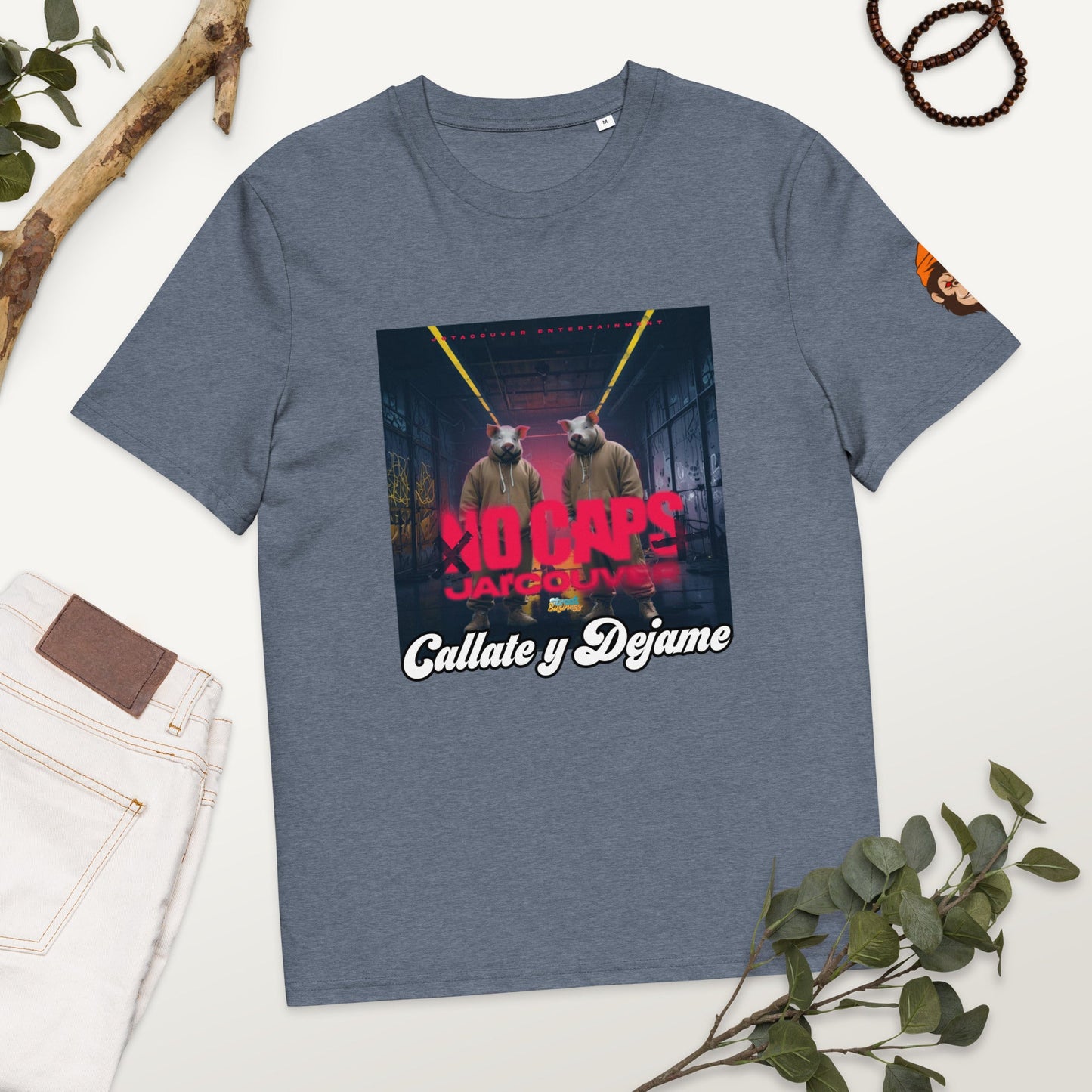 Organic Cotton No Caps t-shirt - Street Business Urban Wear