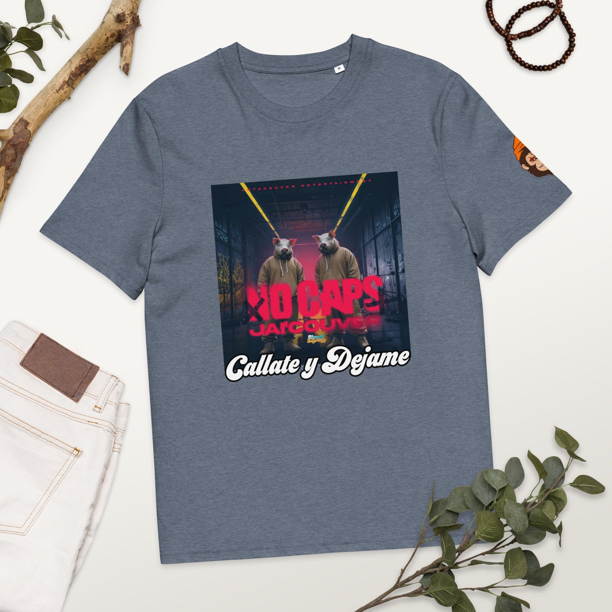 Organic Cotton No Caps t-shirt - Street Business Urban Wear