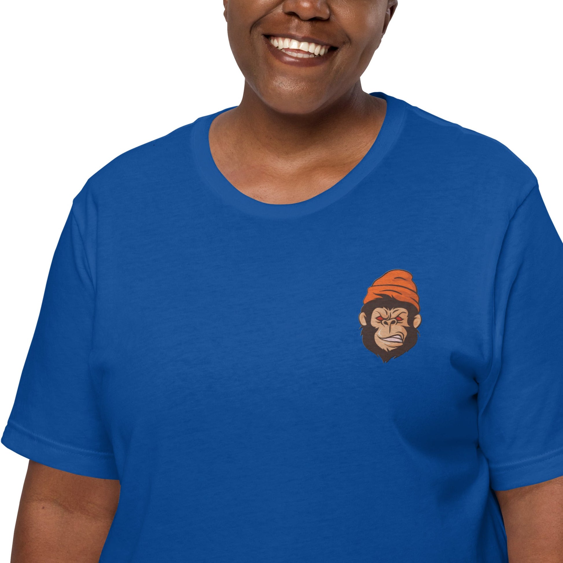 Street Business Angry Gorilla Embroidery Unisex T-shirt - Street Business Urban Wear