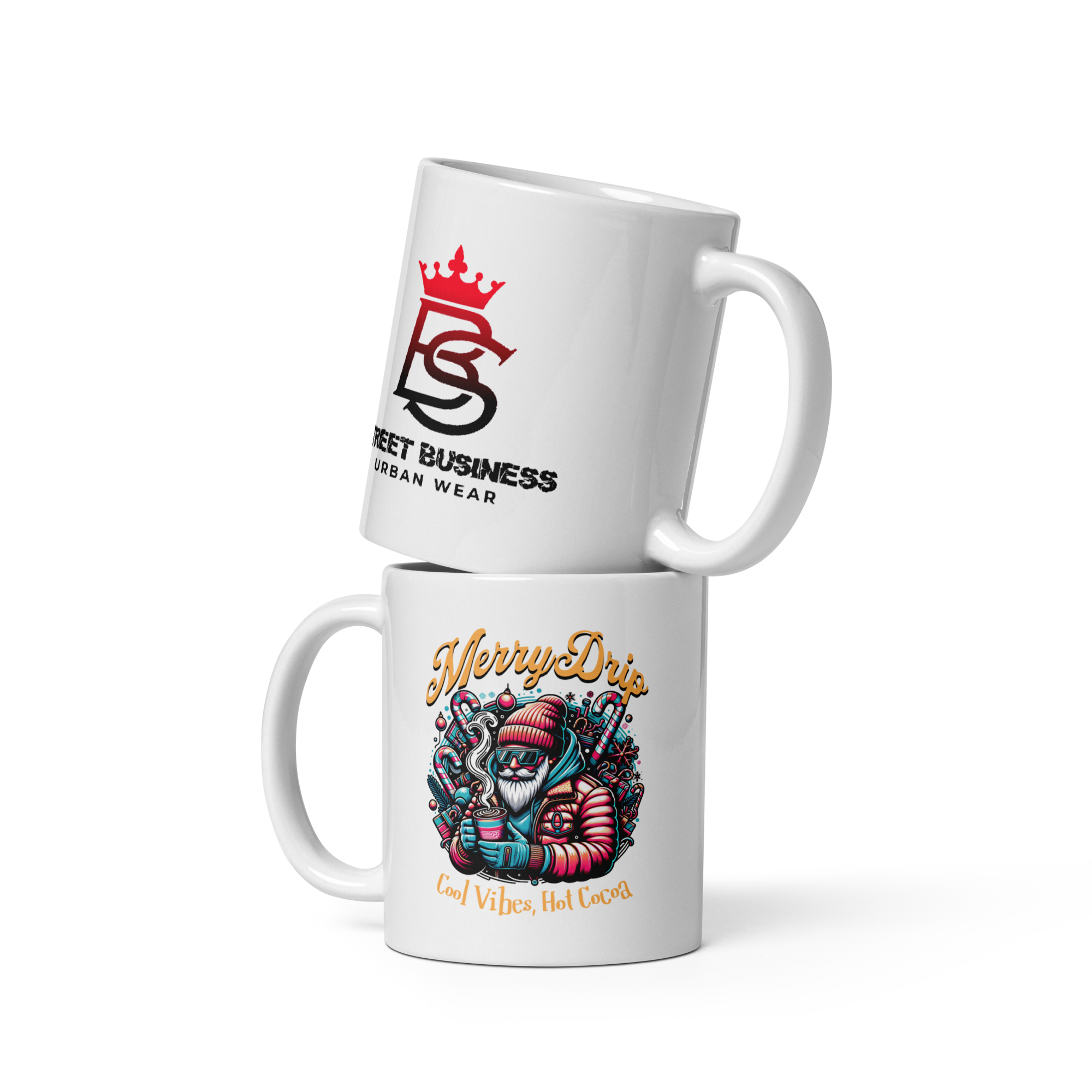 Merry Drip Holiday Ceramic Mug — By Jai’Couver