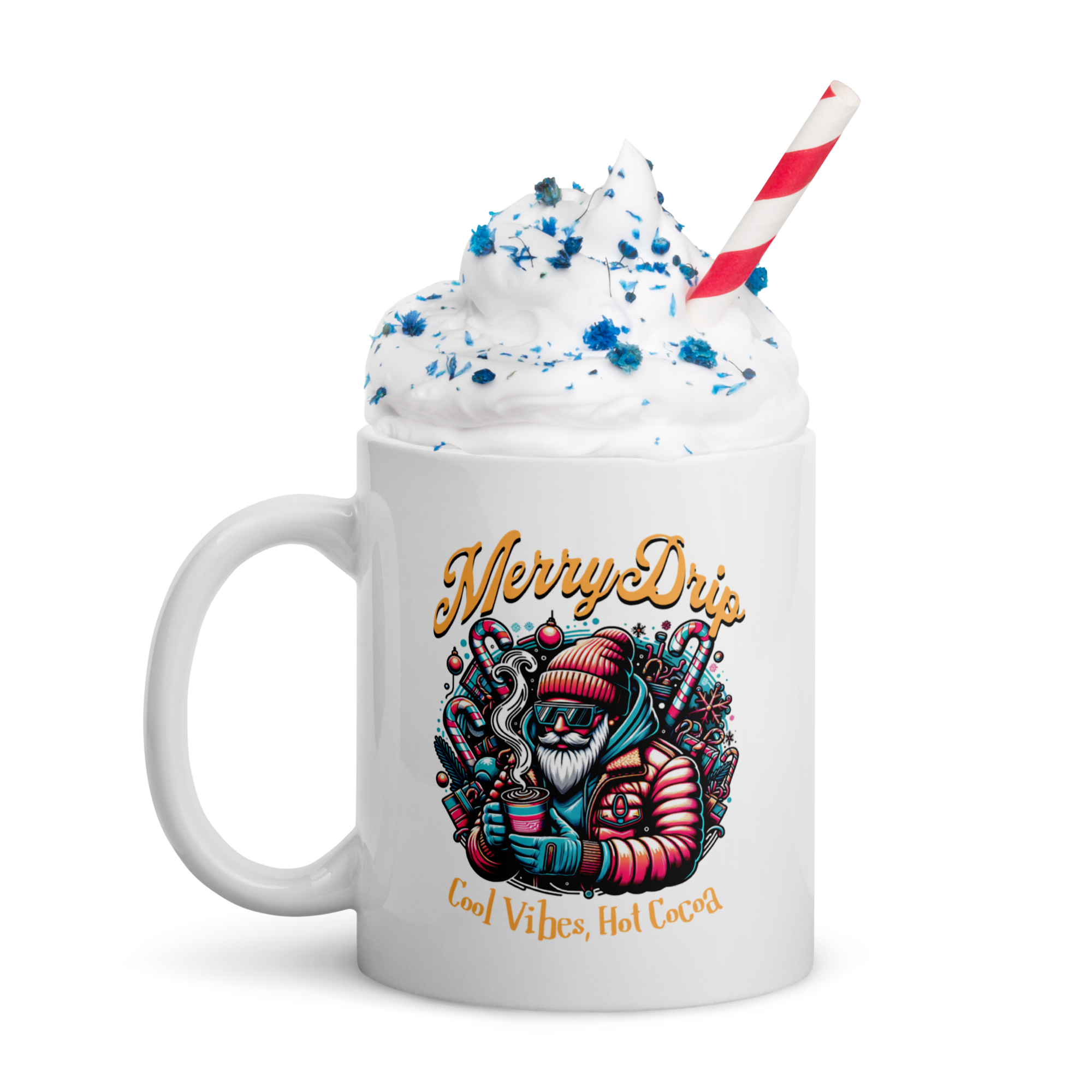 Merry Drip Holiday Ceramic Mug — By Jai’Couver