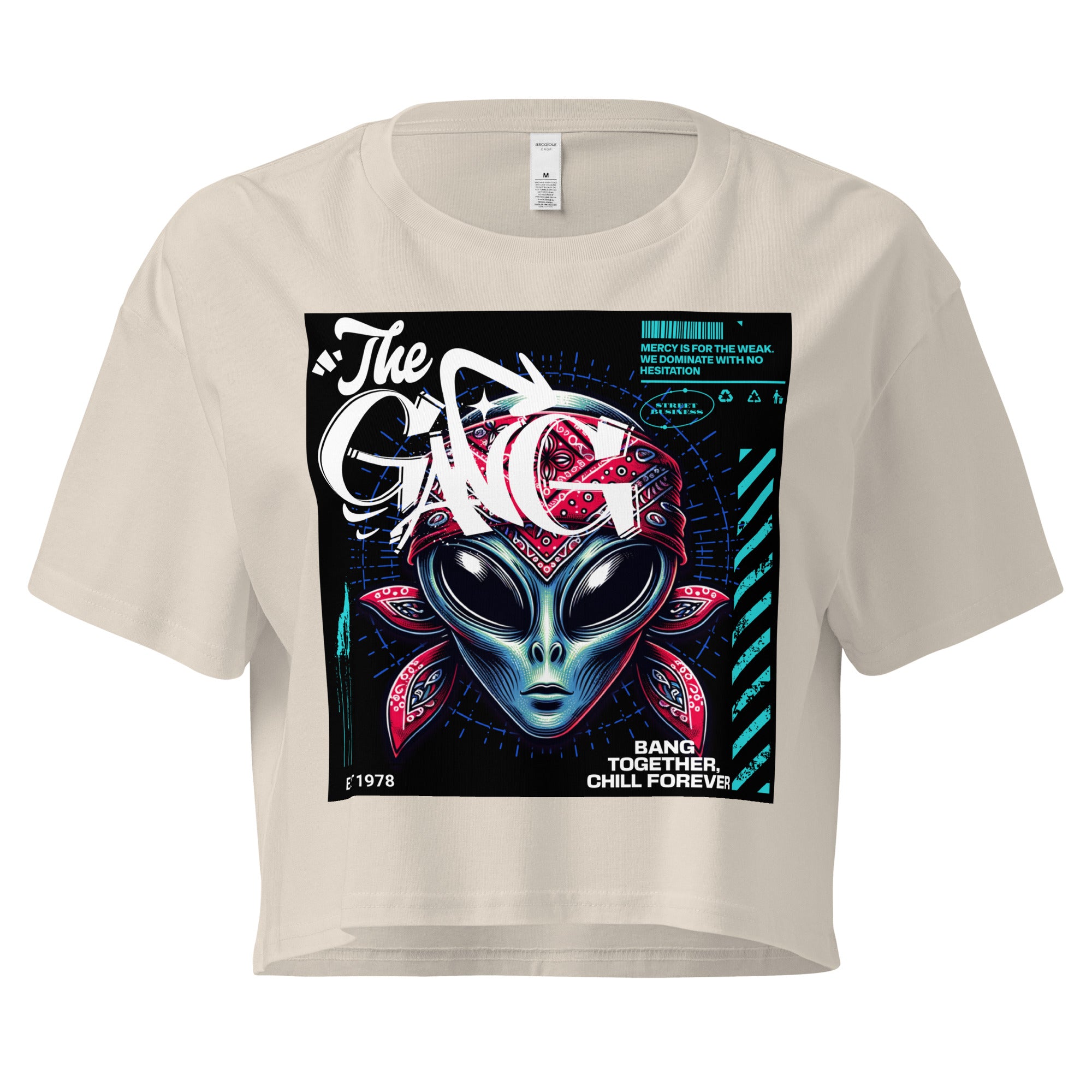 Limited Drop – Women’s “The Gang” Alien Crop Top – Street Business Urban Wear