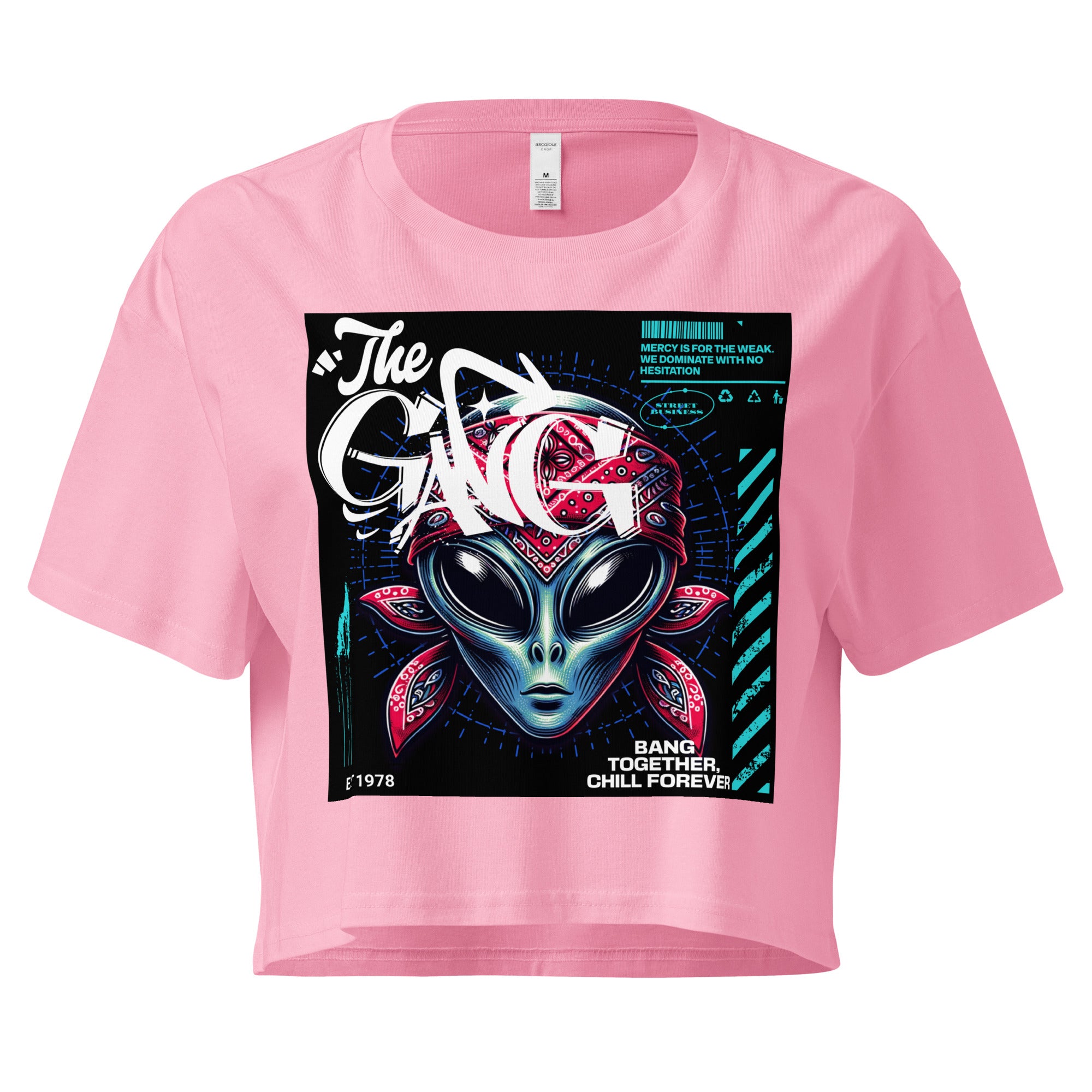 Limited Drop – Women’s “The Gang” Alien Crop Top – Street Business Urban Wear