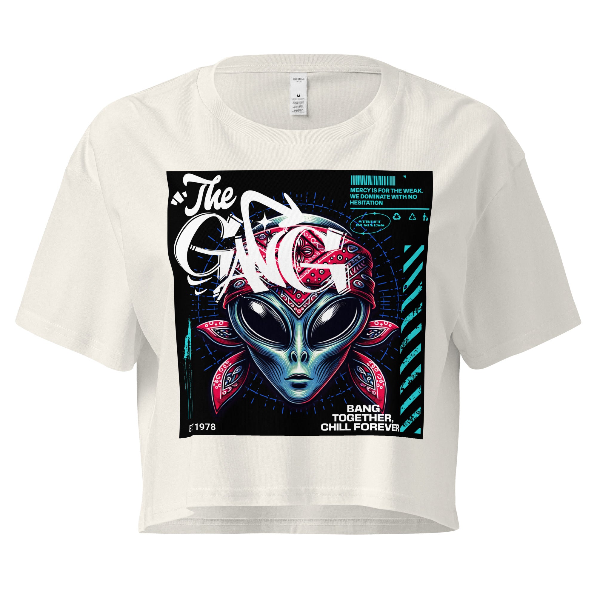 Limited Drop – Women’s “The Gang” Alien Crop Top – Street Business Urban Wear