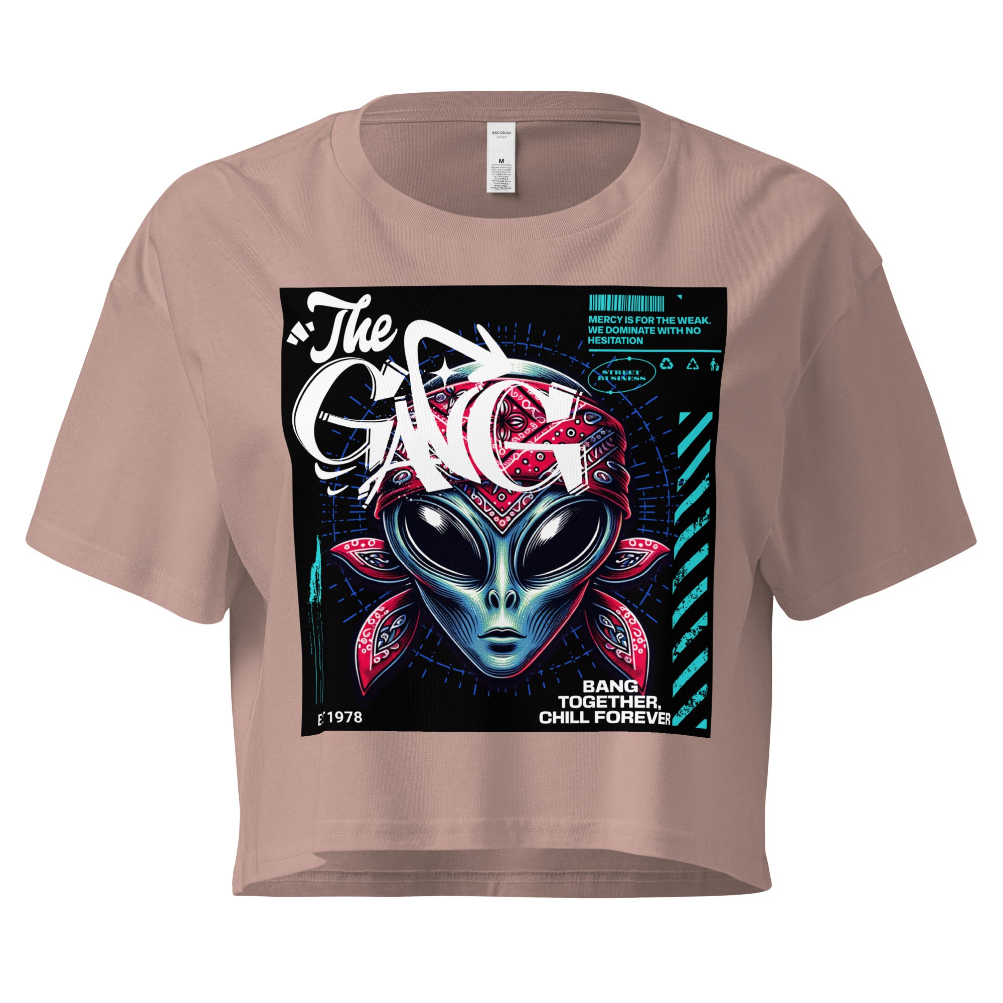 Limited Drop – Women’s “The Gang” Alien Crop Top – Street Business Urban Wear
