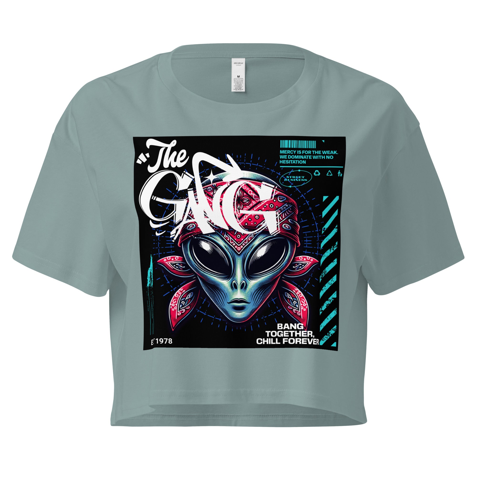 Limited Drop – Women’s “The Gang” Alien Crop Top – Street Business Urban Wear