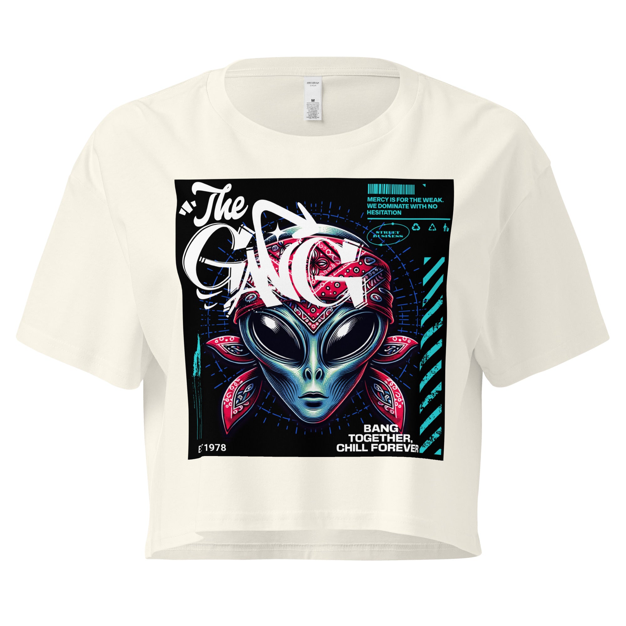 Limited Drop – Women’s “The Gang” Alien Crop Top – Street Business Urban Wear