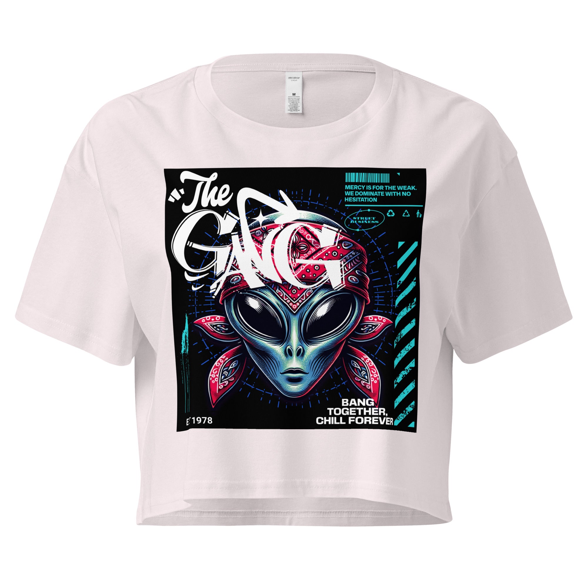 Limited Drop – Women’s “The Gang” Alien Crop Top – Street Business Urban Wear