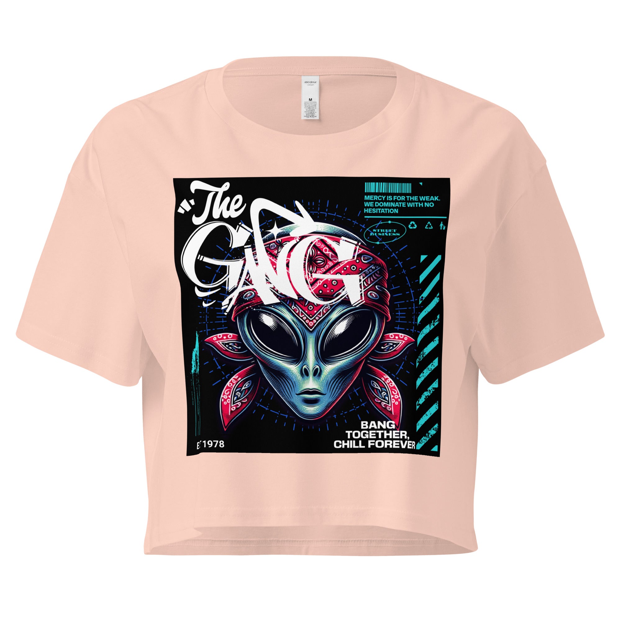 Limited Drop – Women’s “The Gang” Alien Crop Top – Street Business Urban Wear