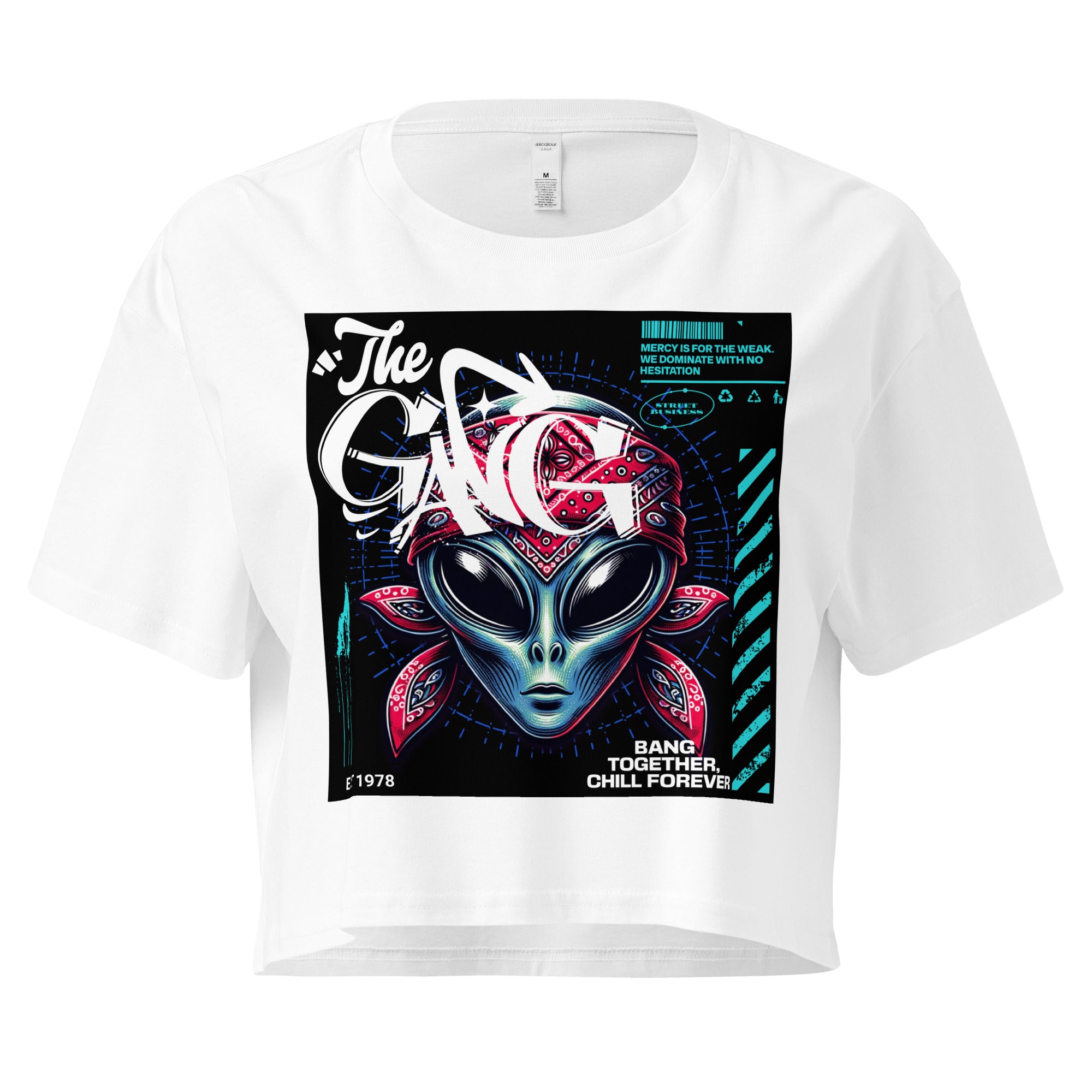 Limited Drop – Women’s “The Gang” Alien Crop Top – Street Business Urban Wear